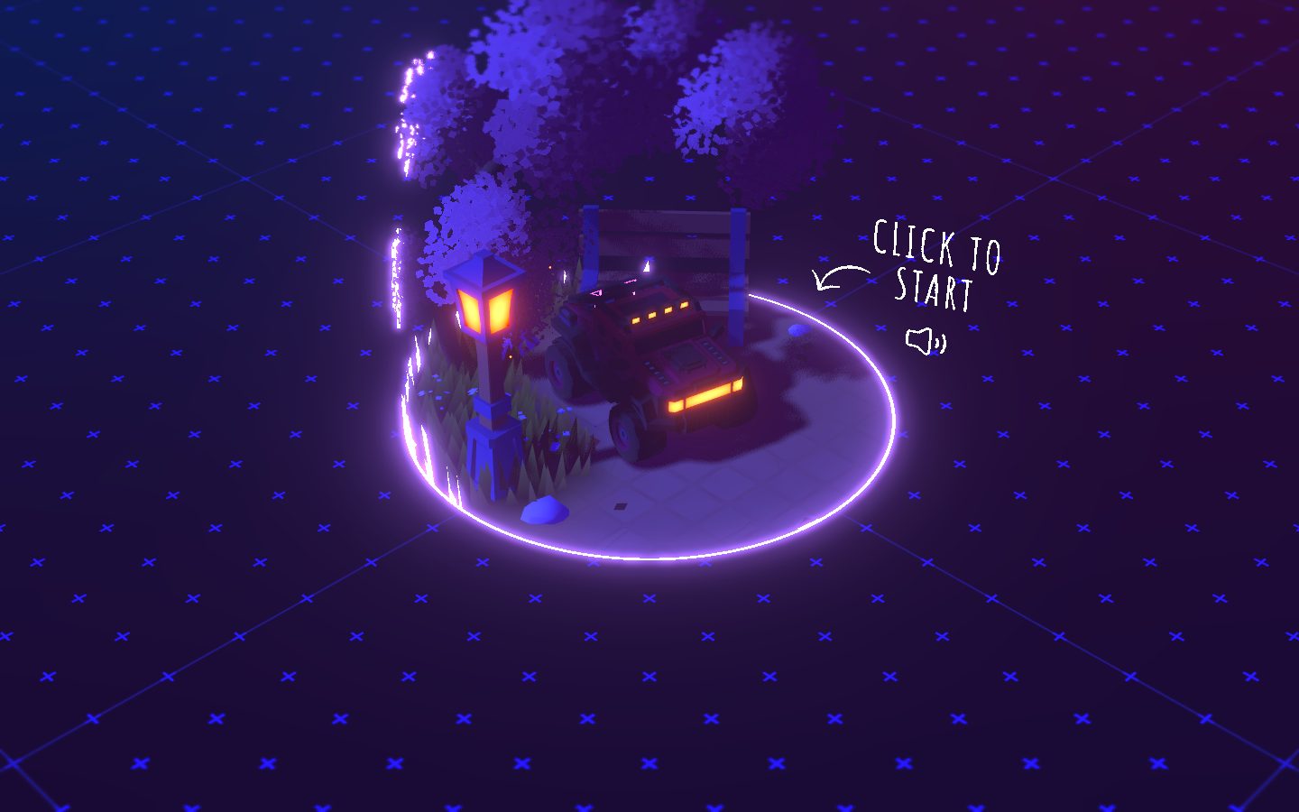 3D svet s autíčkom